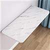 YFQYRB Tavolo Pieghevole A Parete in Legno Versatile Tavolo da Pranzo Pieghevole 100x50cm Tavolino Porta PC da Parete Galleggiante Tavolo Pieghevole A Muro(White Stone,70x30cm/28x12in)