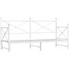 vidaXL Divano Letto Estraibile senza Materasso Bianco 75x190cm Acciaio