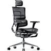 Diablo V-Master Sedia ergonomica per ufficio Sedia direzionale Poggiapiedi Bracciolo 3D Supporto lombare Poggiatesta regolabile e sedile in rete Nero