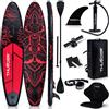 THUNDER® Thunder Moth Stand Up Paddle Board 320 x 75 x 15 cm Rosso Nero 150 kg