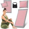 HyperMotion Tappetino per agopressione ECO 68 cm con fibra di cocco e cuscino di grano saraceno - HyperMotion Lino grigio-rosa