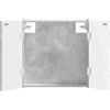 vidaXL Armadietto per bersaglio da freccette, modello DELFT, grigio cemento, 52,5 x 10,5 x 53,5 cm