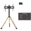 OEM Supporto TV, regolabile in altezza, compatibile con schermi da 40" a 75", colore nero
