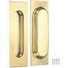 M METERXITY 2-Pack Maniglie A Incasso Cerchio Interno 4.72 Pollici Tono Oro