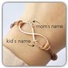 Handmade Neo mamma bracciale, madre figlia eternità bracciale, prima volta bambini nome gioiello infinito gioiello su misura Festa della Mamma Natale compleanno anniversario