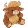 WILD REPUBLIC Poppykins-Mini Highland Cow, Stuffed Animal, 19 cm, Plush Toy, Fill is Spun Recycled Water Bottles