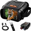 minener Binocolo Night Vision con schermo IPS da 2,8, zoom digitale 9X, visione notturna a infrarossi a 7 livelli, 850 NM, ricaricabile da 2000 mAh, registrazione di foto e video HD, dispositivo di visione