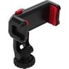 JOINPAYA Supporto Telefono Treppiede Nero in Plastica Sgancio Rapido | Attacco Cold Shoe, Blocco Hot Shoe, Rotazione a 360°, per Attacco Fotocamera e Phone