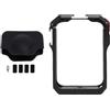 Plyisty Gabbia della Fotocamera per 360, Alloggiamento per Impianti Video Protettivi in alluminio con Scarpa Fredda e Supporti a Vite da 1/4 , Porta di Accesso Laterale - Include il (BLACK)