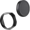 Haoge Paraluce quadrato in metallo per obiettivo Z 35mm 50mm f2 II per Voigtlander APO-LANTHAR 50mm 35mm F2 Aspherical II Z-mount accessori baionetta nero, LH-35AAZ+Cap-35AAZ con tappo