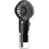 Zolynx Ventola Portatile Portatile Nebulizzatore D'Acqua Ventilatore Dormitorio per Studenti Mini Ventilatore Forniture Estive Strumento di Raffreddamento per Esterni,Nero
