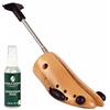 Langer & Messmer allunga scarpe da donne contro le pizzicature di scarpe, stivali o tacchi alti - in legno di faggio massiccio e meccanismo in metallo incluso spray allunga pelle 50ml