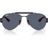 Ray-Ban Rb3762m Occhiali da Sole Rotondi Collezione Scuderia Ferrari