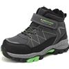 TARELO SINCE 1986 TARELO Stivali Neve Bambini Invernali Caldi Ragazzi Rampone Scarpe 32-39EU | Artigli da ghiaccio Ritraibili Antiscivolo, Fodera Termica, Lacci Elastici & Velcro per Escursionismo