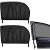 Chenzvora 2 Pezzi Zanzariera Auto Finestrino Laterale, Tendine Auto Finestrini Laterali in Rete Traspirante Elastico e Ventilato Anti Zanzara Design a Calza Sospesa Universale per la Maggior Parte dei Veicoli