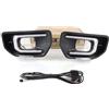 July King Luci correnti diurne di giorno DRL per Ford Ranger XLT Sport Platinum T9 2022 2023, LED bianco paraurti anteriore DRL + Streamer indicatori di direzione gialli, inizio scansione