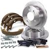 ENVA MADE FOR QUALITY BESTPRICE Set freni asse posteriore incl. dischi freno Ø 167 mm completi + pastiglie freno posteriori e ganasce freno posteriori, compatibile con HYUNDAI TUCSON (JM), KIA SPORTAGE II (JE_, KM)