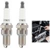 Uliwamowi 2 Pezzi Candela F7RTC, F7RTC Candela di Accensione Sostituire per 5534 BPR7ES V-line-9 Bosch 7992 WR5DC Champion 332, Candele per Auto Moto Decespugliatore Tagliaerba Generatore, Filetto 14mm