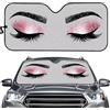 Generic Parasole per Parabrezza Auto Pink Eyeshadow Auto Parasole per Parabrezza Alluminio Copertura Parabrezza per Veicoli, Regalo, SUV M
