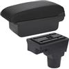 TINGYUS Box Bracciolo Per Chevrolet Per Sonic Per Aveo Bracciolo Retrofit Parti Scatola Portaoggetti Interna Ricambi Auto Braccioli Auto(C black line No USB)
