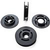MYBA-S 4 clip di fissaggio per tappetini auto con bottoni a pressione superiori e inferiori | 3C0-864-521-9B9 + 3C0-864-523-9B9 | MYBA-S