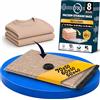 FR FiRiO 8x Sacchetti Sottovuoto Vestiti Viaggio e Casa I Sacchi Sottovuoto Vestiti | 8x M/S/XS: 70x50/60x50/50x40cm I Pompa e 9 Etichette I Ingombro Ridotto fino all'80% I Riutilizzabili I Per Valigie e Viaggi
