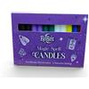 Ro Rox Candele magiche Ro Rox, candele rituali senza profumo per meditazione, manifestazione, purificazione, altare, stregoneria e pratiche pagane, 10 cm, confezione da 12, multicolore