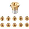 MRDEER 10 faretti LED, 1 W, mini faretti da incasso, 230 V, 3000 K, oro | MRDEER Faretto da soffitto ultra piatto, per cucina, soggiorno, armadio, vetrine, scale