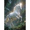JICFDAO 5D Diamond Painting Unicorno nella foresta, 30 x 40 cm, pittura con diamanti a forma di unicorno, per pittura con i numeri, animali, set da pittura con diamanti per principianti, semplice fai