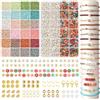 ARTREE Morandi - Perline per realizzare bracciali, 24 colori pastello | con 720 perline con lettere dell'alfabeto A-Z, kit di perline per fai da te, collane, bracciali, fai da te