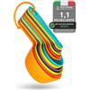 Mitavo Set di 12 cucchiai dosatori da cucina in plastica, multicolore