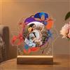 Pictalia - Lampada Foto Decorativa Floreale Personalizzata - Base a Scelta | Regalo Personalizzabile per Mamma, Nonna, Coppia, Donna - Realizzato in Francia, Idea Regalo Personalizzata - Stampa Premium