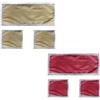 Russo Tessuti Tris Centri Centrini Runner Megan Raso e Strass Brillantini Camera Letto Living Singolo Bordeaux