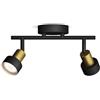 Philips Conduit Spot, 2 faretti, 35W, attacco GU10, lampadina non inclusa, Grado di Protezione IP20, Nero