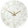 rockible Orologio Rotondo Effetto Marmo, Orologio da Parete Design Moderno