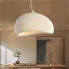 NOCHX Creativo Wabi Sabi Stile Lampadario A Sospensione E27 Lampadario In Polistireno Moderne Luci A Sospensione Regolabili In Altezza Adatte Per Il Soggiorno Sala Da Pranzo Cucina(Beige,30cm)