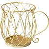 BYYLECL Cestino porta cialde da caffè, in metallo, organizer per snack, per cucina, sala da tè, ufficio o hotel, misura M
