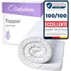 Dailydream Topper una piazza e mezza 120x200 cm memory foam, altezza 5 cm, «Edition Lavender, Model M », Topper per materasso, divano letto o letto da campeggio, Coprimaterasso confortevole