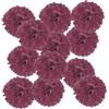 PATIKIL 20cm Pompon Carta Velina, 12Pz Fiori di Carta Pom Poms Decorativi Colorati per Matrimoni Addio Nubilato Compleanno Decorazioni Sfondo, Rosso Vino