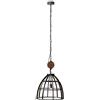 Brilliant Lampada Matrix Sospensione 47 cm Nero Antico | 1x G95, E27, 60 W, adatta per lampade standard (non incluse) Scala A ++ a E | La catena può essere accorciata