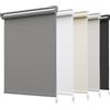 HOMEDEMO Tende a rullo oscuranti per interni Senza Foratura, 45x200cm, (Tessuto 45cm), Antracite, Tenda a rullo oscurante, veneziane da interno Giorno e Notte,per Finestre e Porte