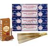 Rushant Bastoncini di incenso Nag Champa, 15 g x 4 confezioni, per meditazione, yoga, guarigione, aromaterapia, relxazione, spiritualità |