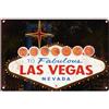 Generic Targa decorativa da parete in latta con scritta Welcome to Fabulous Las Vegas Classic Las Vegas Souvenir, 30,5 x 20,3 cm