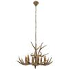 LIAIZE lampadario corna 6 luce Antler lampadario, retrò Antler soffitto lampadario, stile vintage resina cervo corno luci, lampade decorazione per soggiorno camera da letto cucina sala da pranzo bar (stile