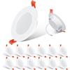 ChangM - 7W Faretti LED da Incasso, Bianco caldo 2700K, AC 220-240V Luci da incasso,Slim Bianca Downlights, Diametro Foro 68-80mm, Set di 12