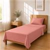 Homebliss Set lenzuola microfibra 150x240 / 90x200+25 / 50x80, Rosa Antico
