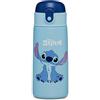 Seven Borraccia LILO & STITCH, Blu - Borraccia per Bambini con Cannuccia 460 ML - Borraccia Asilo, Scuola Elementare - Acciaio Inox Interno Esterno, Mantenimento Temperatura fino a 24h
