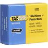 Tacwise 0666 Chiodi di Finitura Galvanizzati Tipo 16G / 25 mm, 2500 Chiodi