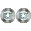 Bosch Accessories Bosch Professional 1x Disco Diamantato Standard for Ceramic, per Pietra, Piastrelle, Ceramica, Ø 115 x 22,23 x 1,6 x 7 mm, Accessori per Smeriglatrici Angolari (Confezione da 2)