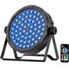 Queenfavor Par LED Ricaricabile Batteria, 60 LED Illuminazione Palco avec télécommande Luci Discoteca Luci da Palco Autonomie de 4 à 6 heures adatte per DJ, bar, matrimoni, feste, Halloween, Natale